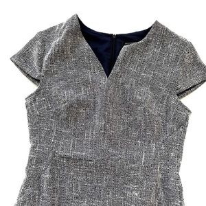 Banana Republic Navy Blue Tweed Dress